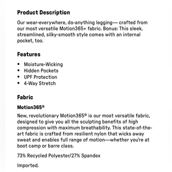 Fabletics motion 365+ high waisted Blue and Cream Floral Leggings medium - Picture 11 of 11